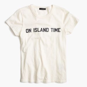 JCrew on island time t-shirt